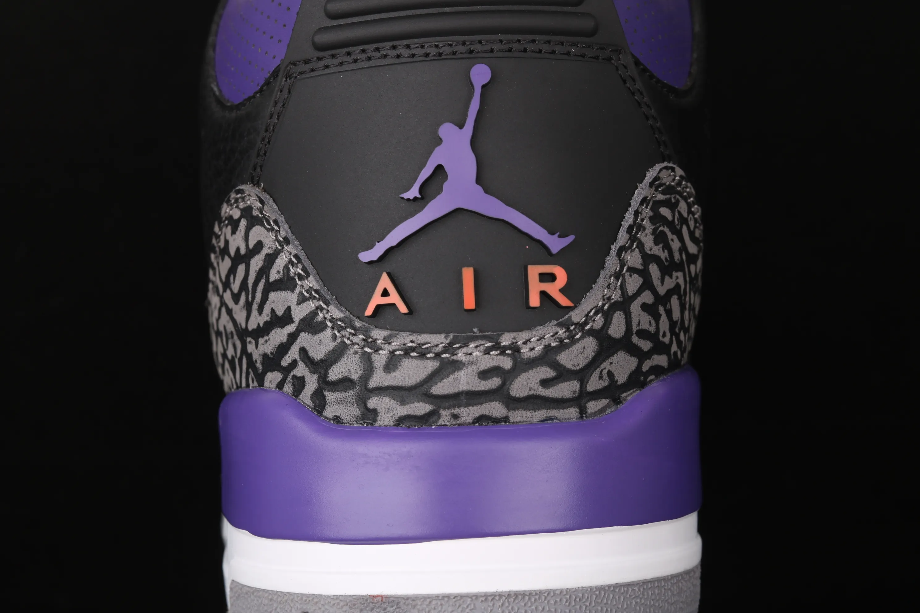 All categories Air Jordan Jordan series basketball shoes Air Jordan 3 Air Jordan 3 "Court Purple" AJ3 Joe 3 burst black and purple basketball shoes CT8532-050